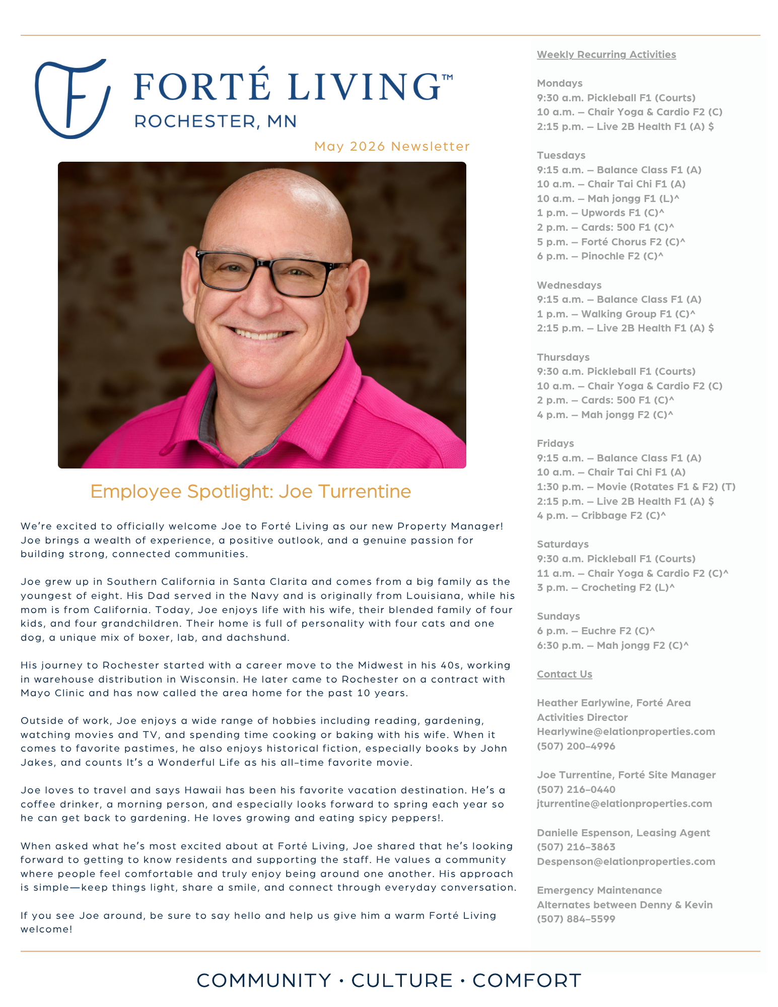 May 2026 Newsletter